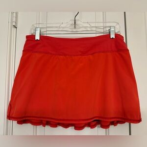 Lululemon Pace Setter Skirt 8 reg Love Red